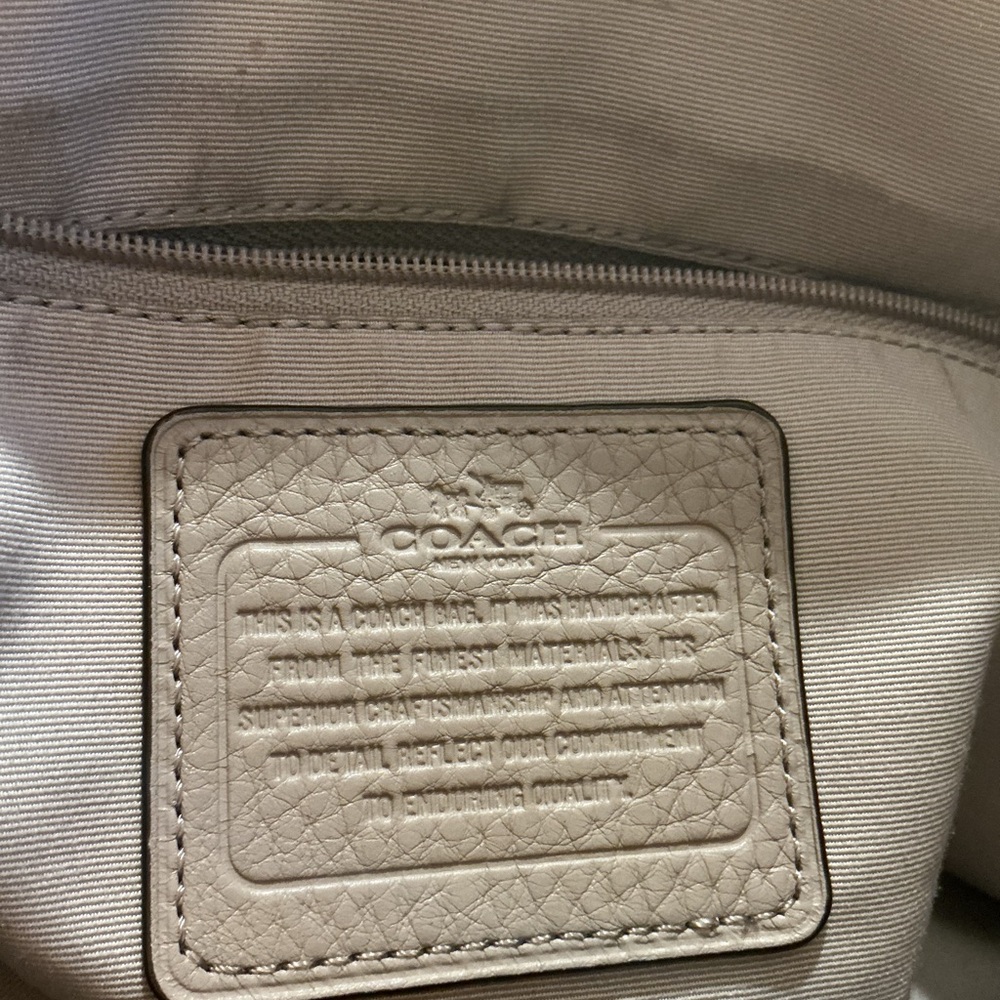 COACH Morgan Color Block Pebble Leather w/Exotic Embossed Trim Satchel/Crossbody - Picture 10 of 12